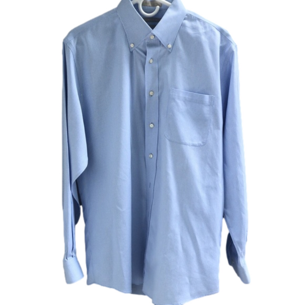 Men’s Nordstrom long sleeve button down dress shirt light blue